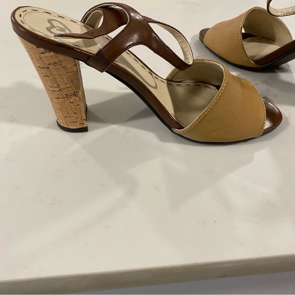 Madeline Brown and Tan Strappy Sandals, Size 8 - Picture 6 of 7